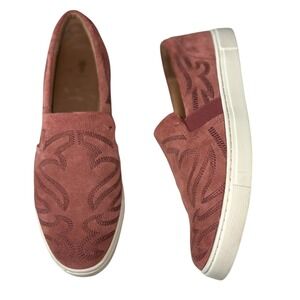 Frye Primrose Suede Slip On Sneakers Loafers sz 8.5 Excellent!